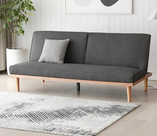woodco sofa bed- كنبة سرير مودرن من الخشب الزان الاحمر الطبيعي – Sofa Bed