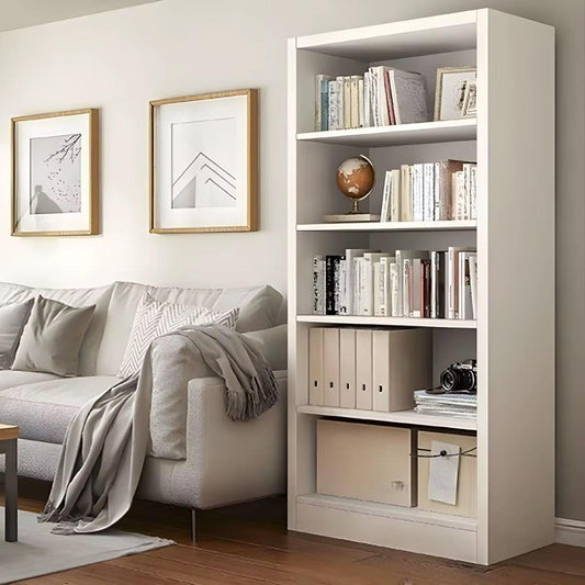 Modern Wooden Bookcase – Open Storage Bookshelf – white