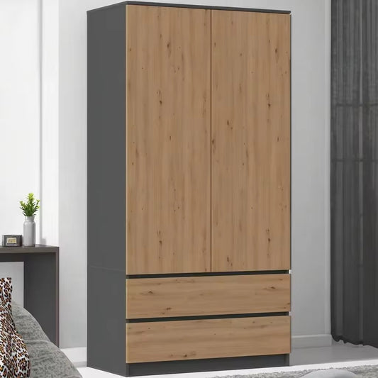 دولاب ملابس مودرن MDF – بابين + درجين