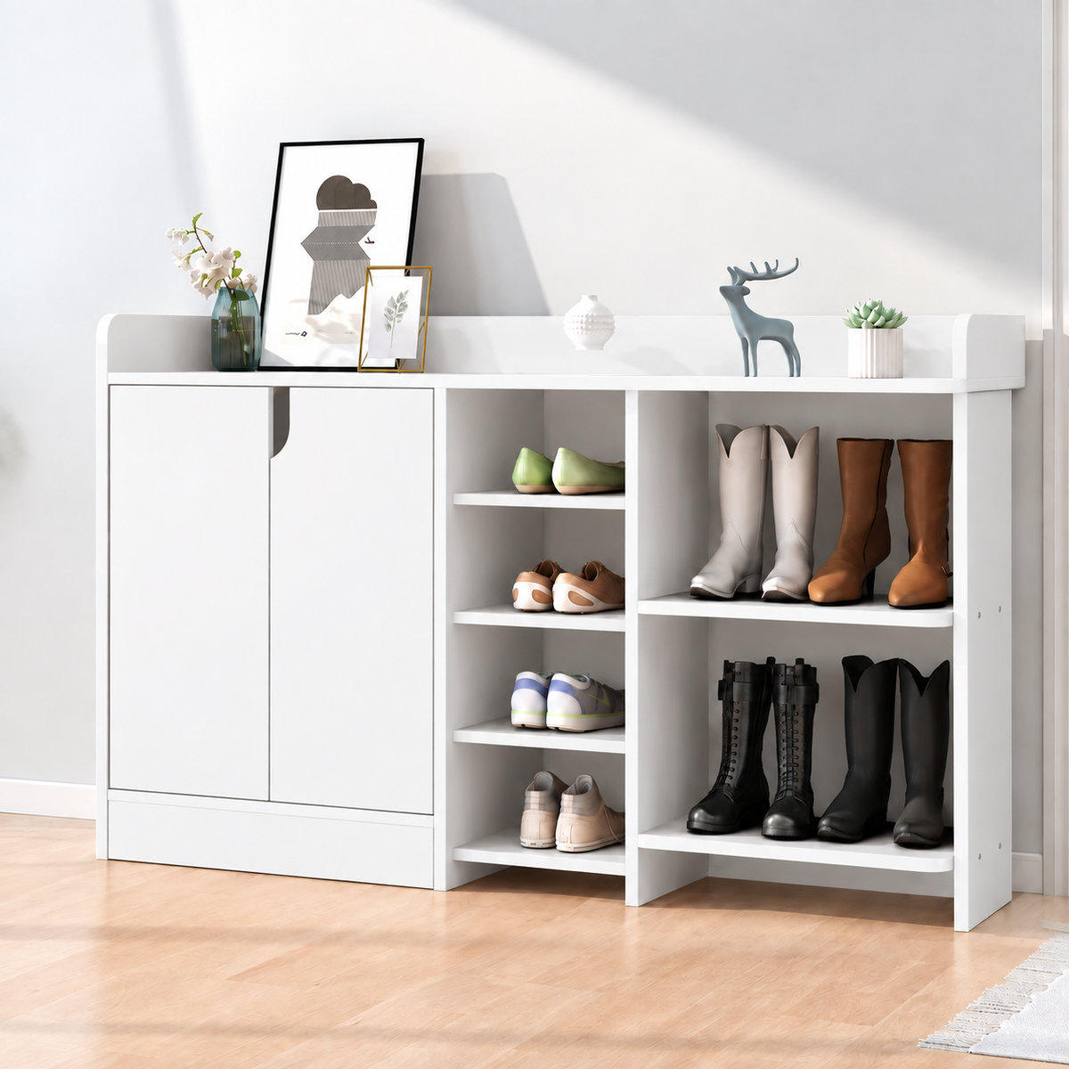 جزامة مودرن بأرفف للأحذية والبوت – Woodco