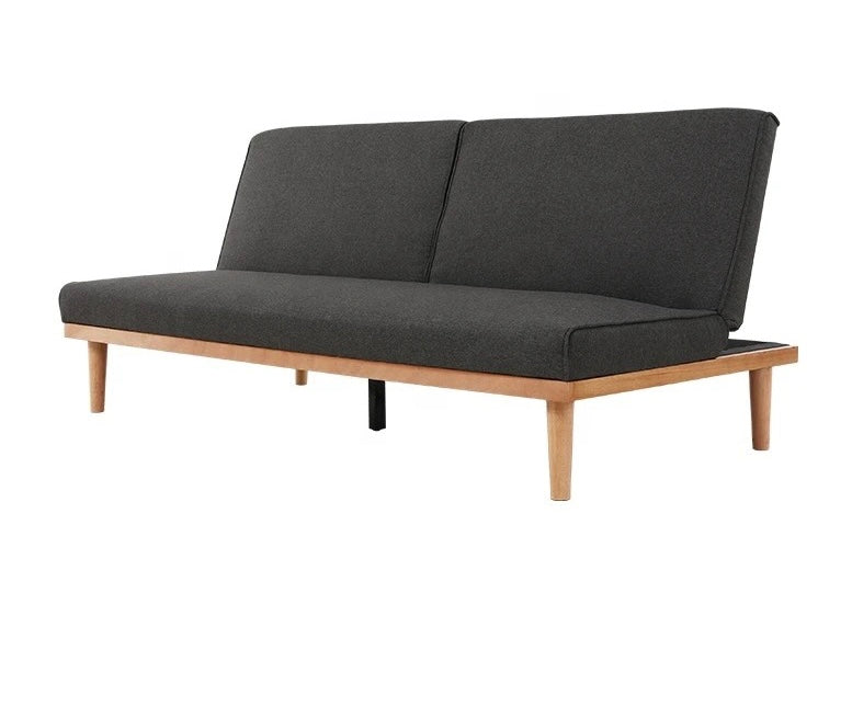 woodco sofa bed- كنبة سرير مودرن من الخشب الزان الاحمر الطبيعي – Sofa Bed