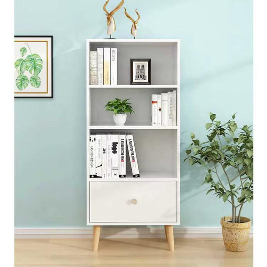 Modern Wooden Bookcase – Open Storage Bookshelf
