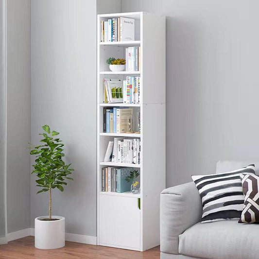 Modern Wooden Bookcase – Open Storage Bookshelf – white