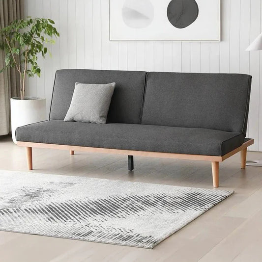 woodco sofa bed- كنبة سرير مودرن من الخشب الزان الاحمر الطبيعي – Sofa Bed