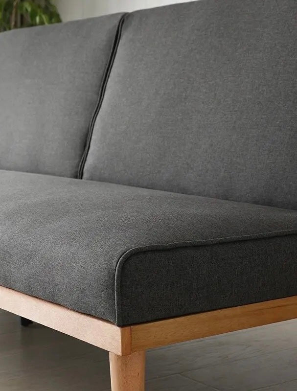 woodco sofa bed- كنبة سرير مودرن من الخشب الزان الاحمر الطبيعي – Sofa Bed