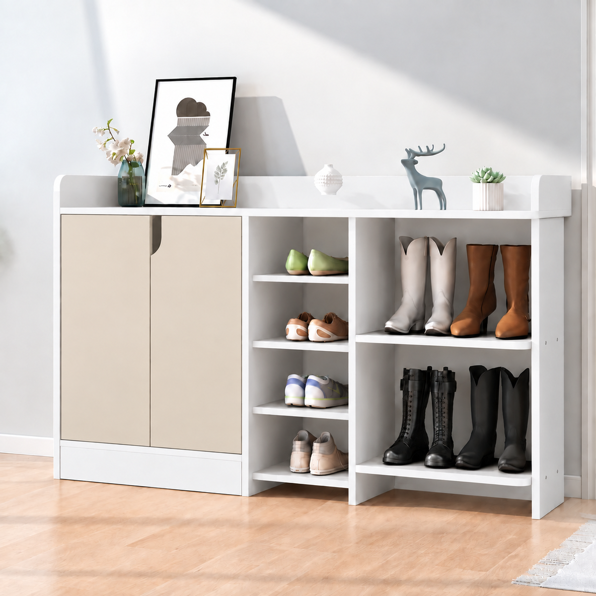جزامة مودرن بأرفف للأحذية والبوت – Woodco